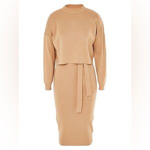 2-Piece Cropped Top & Skirt Set